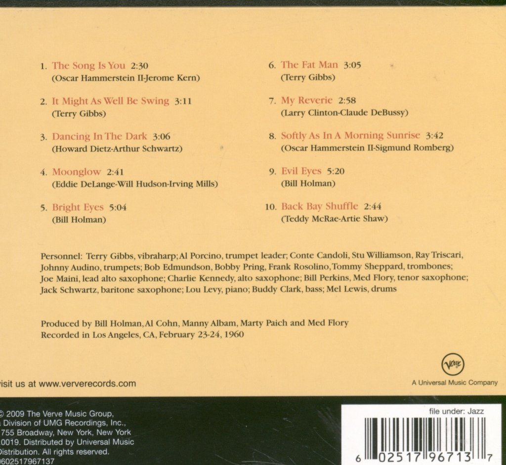 Terry Gibbs Big Band - Swing Is Here - Cd