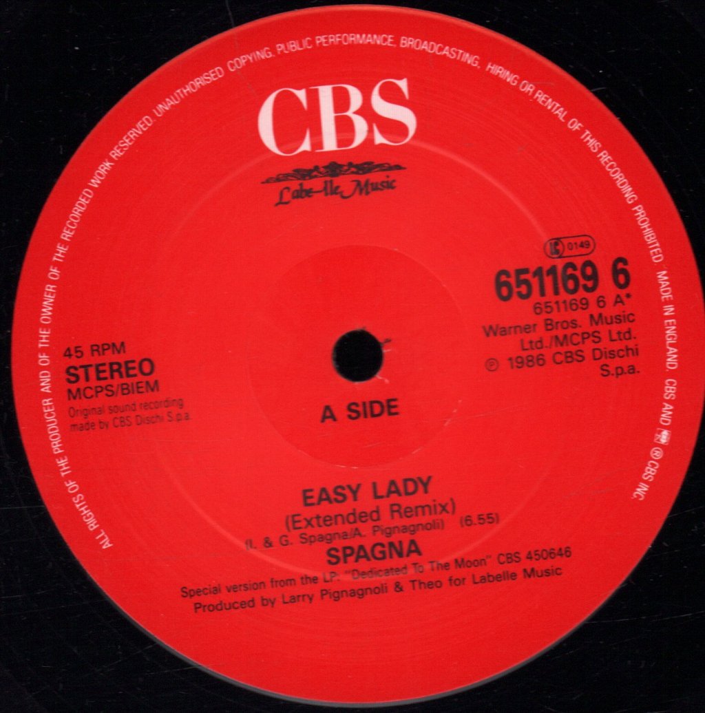 Spagna - Easy Lady - 12 Inch