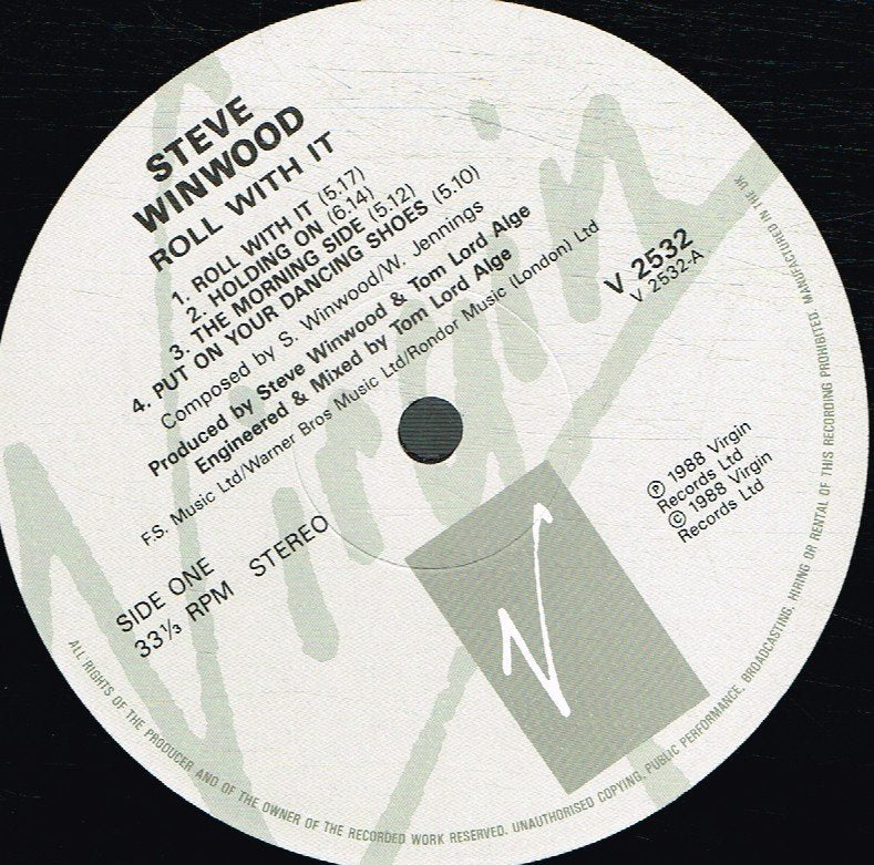 Steve Winwood - Roll With It - Lp