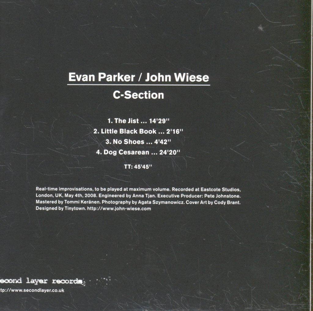 Evan Parker / John Wiese - C-Section - Cd