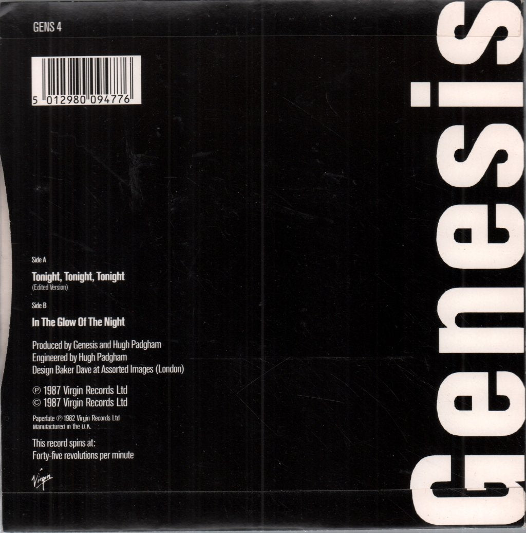 Genesis - Tonight Tonight Tonight - 7 Inch