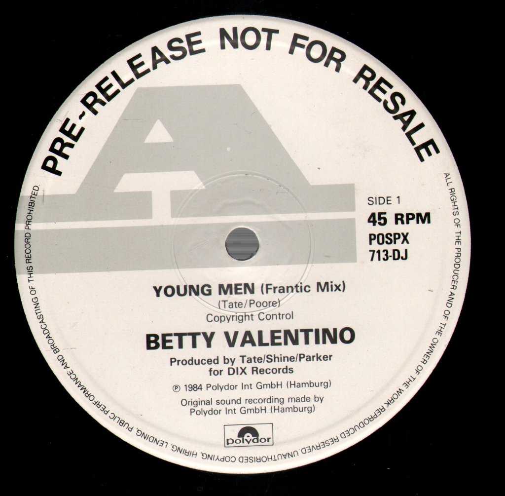 Betty Valentino - Young Men - 12 Inch