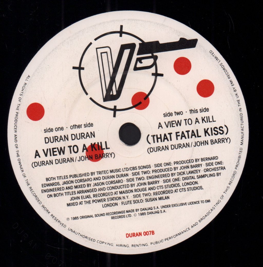 Duran Duran - A View To A Kill - 7 Inch
