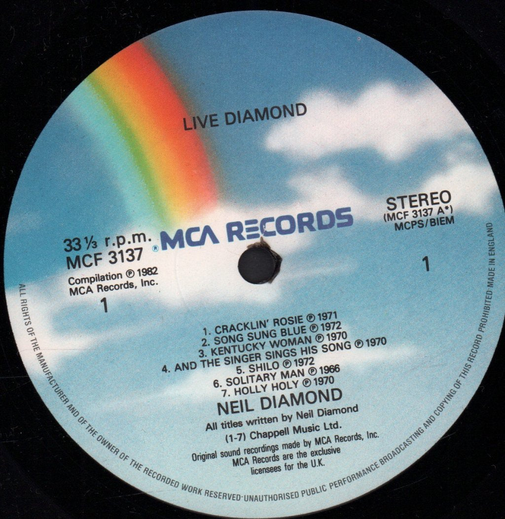 Neil Diamond - Live Diamond - Lp