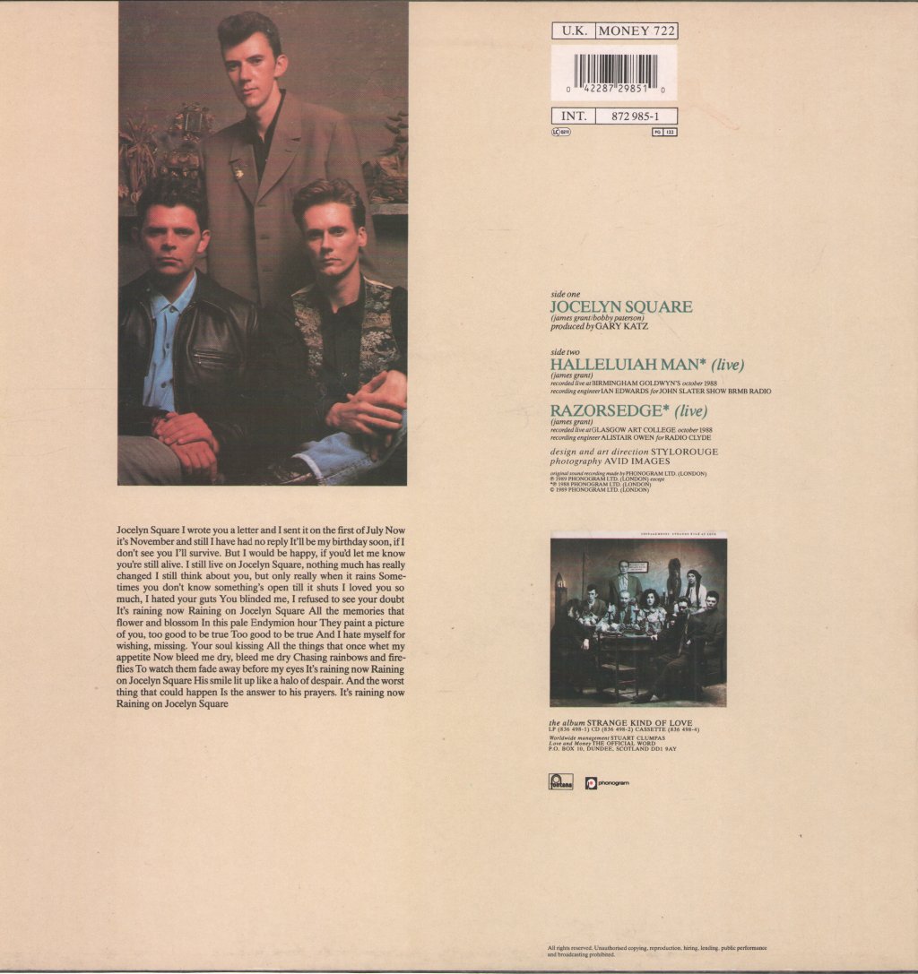 Love And Money - Jocelyn Square - 12 Inch