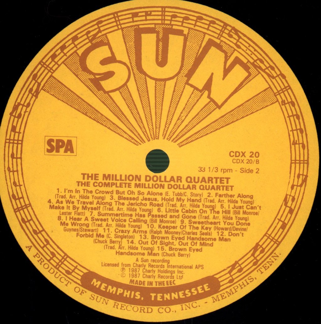 Million Dollar Quartet - Complete Million Dollar Session (December 4th 1956) - Double Lp