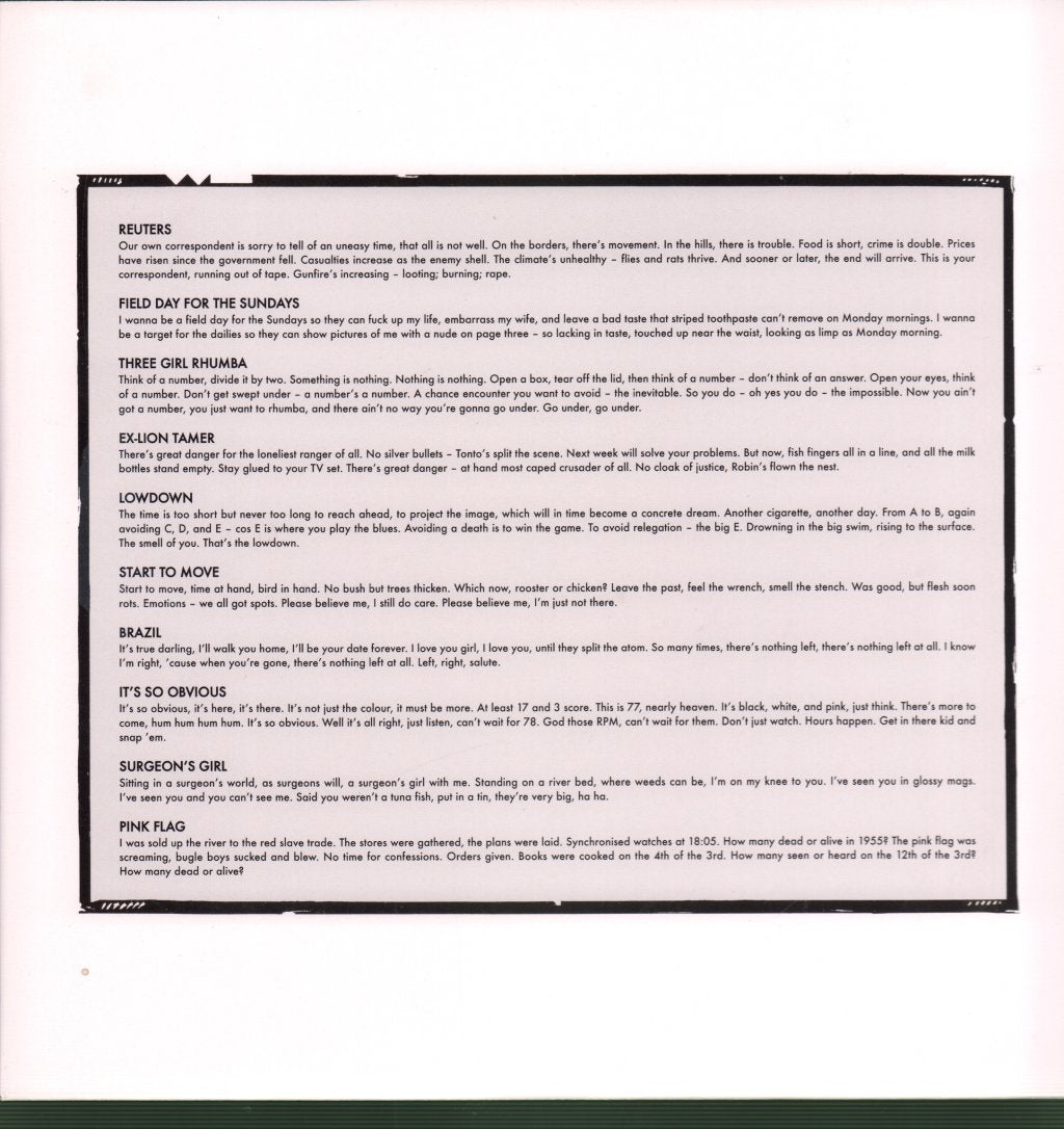 Wire - Pink Flag - Lp