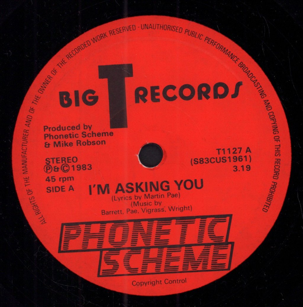 phonetic scheme - i'm asking you - 7 Inch