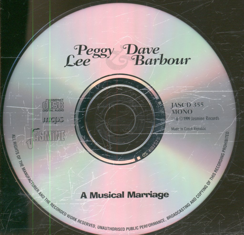 Peggy Lee & Dave Barbour - A Musical Marriage - Cd