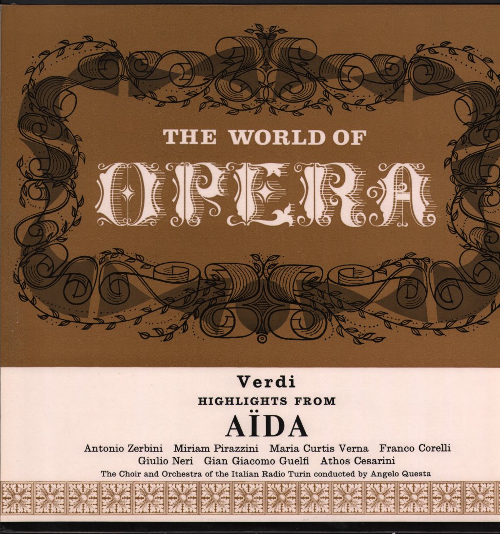 Various Artists - Verdi - Highlights From Aida - Lp