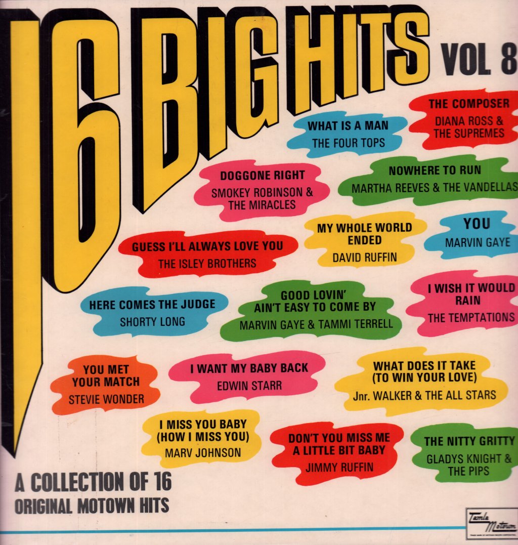 Various Artists - A Collection Of 16 Big Hits Vol 8 - Lp
