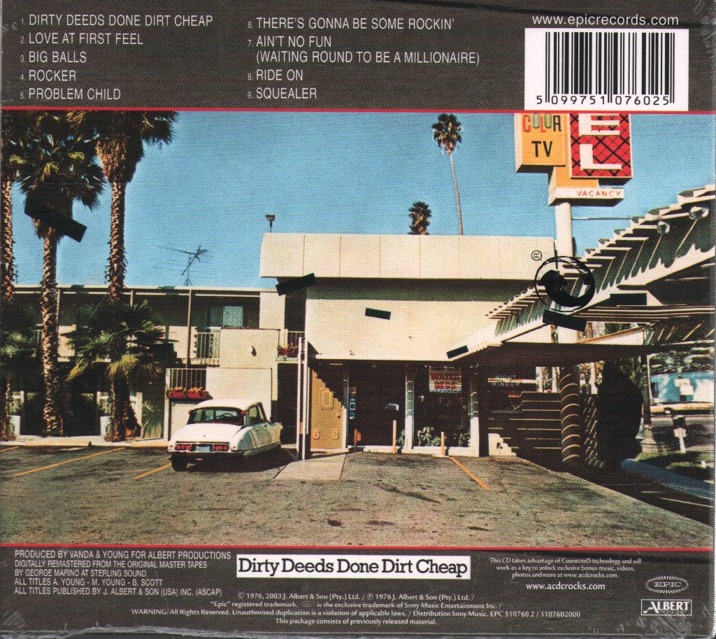 AC/DC - Dirty Deeds Done Dirt Cheap - Cd