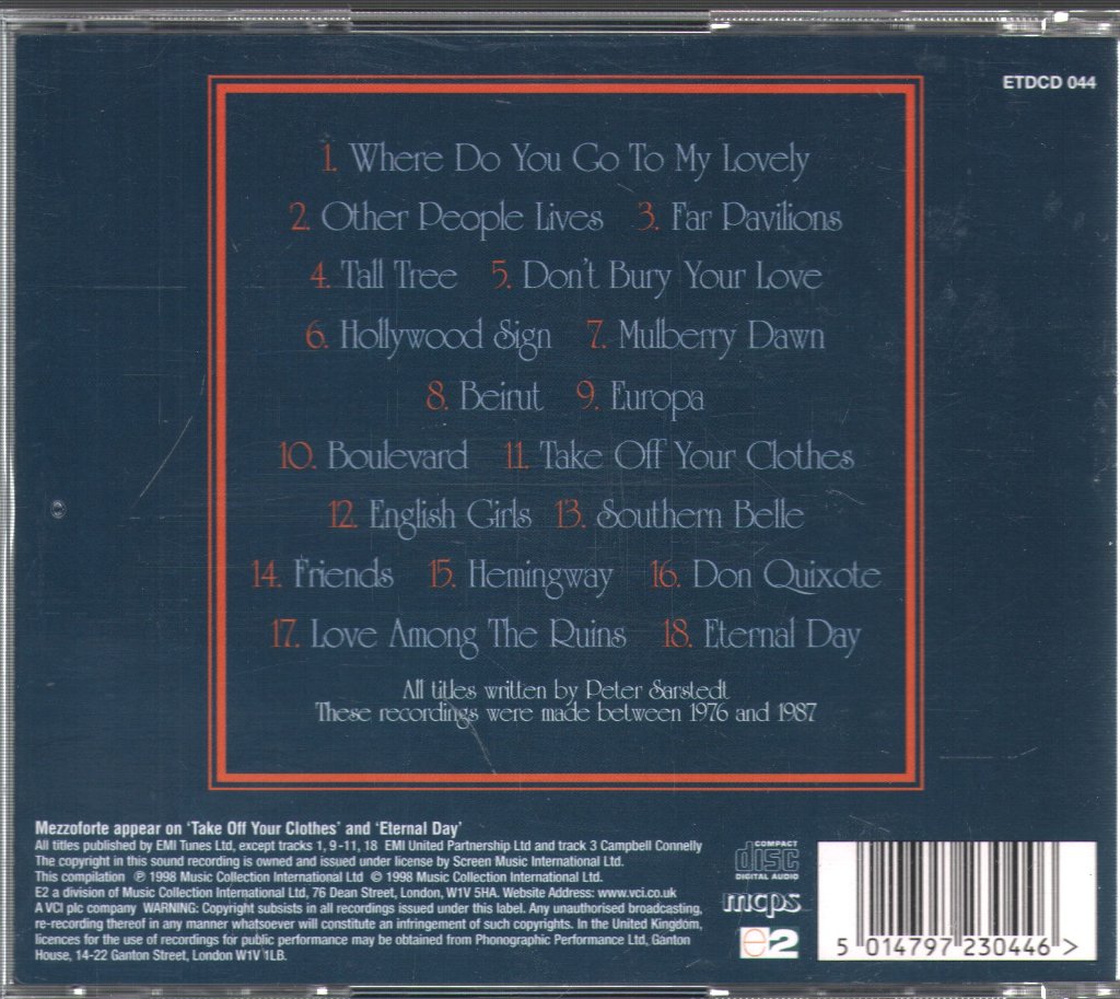 Peter Sarstedt - Best Of Peter Sarstedt - Cd
