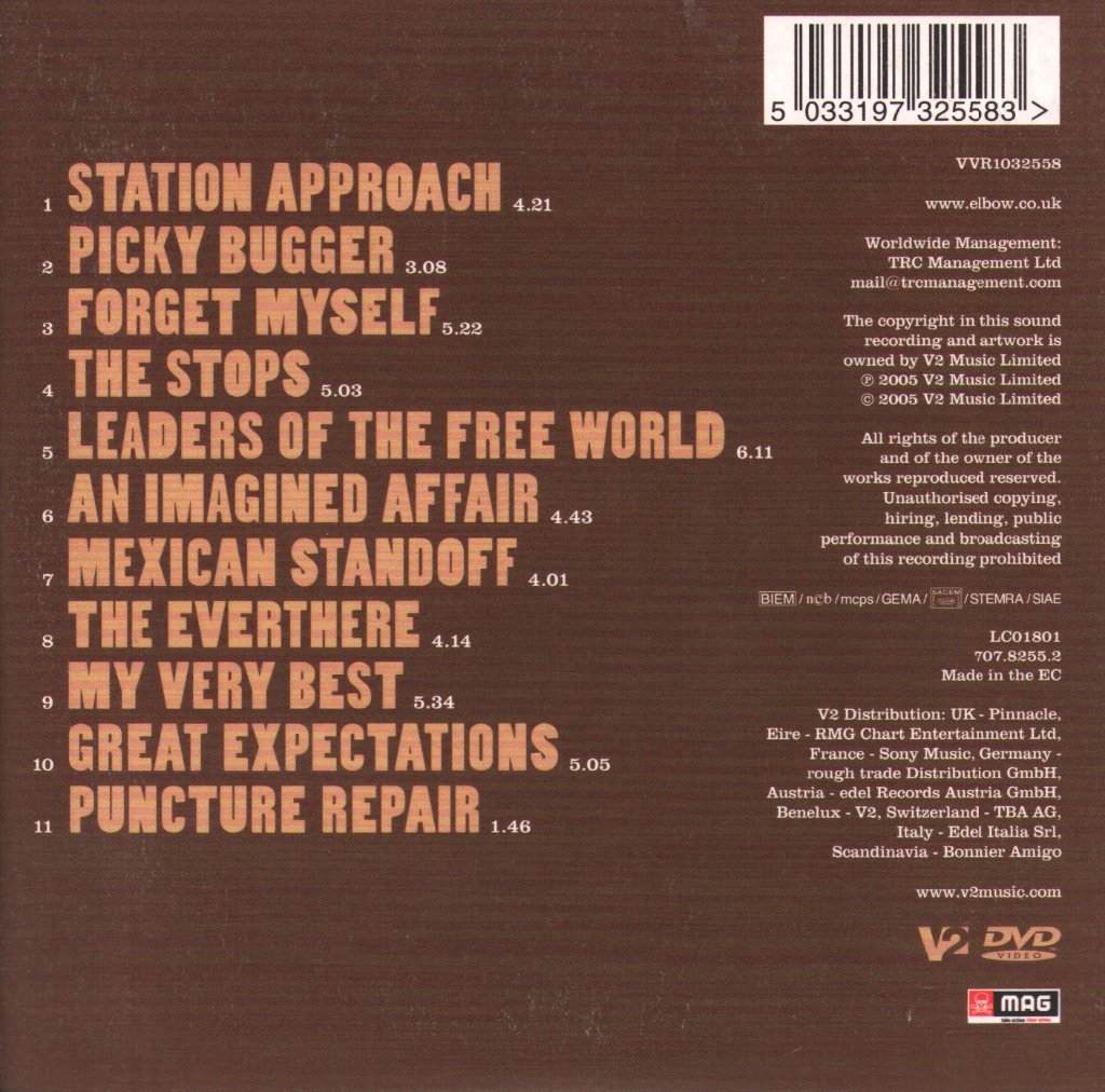 Elbow - Leaders Of The Free World - Cd