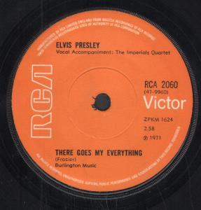 Elvis Presley - There Goes My Everything - 7 Inch