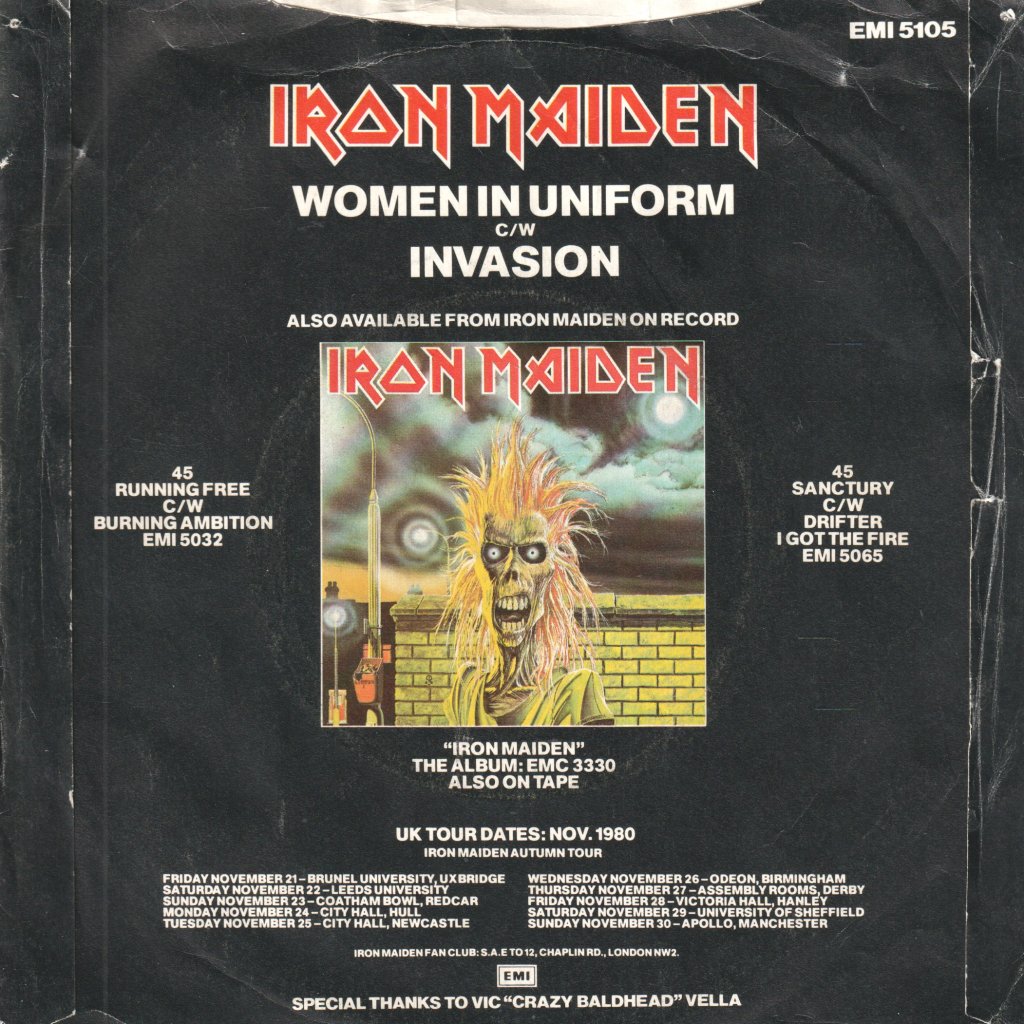 Iron Maiden - Women In Uniform - 7 Inch