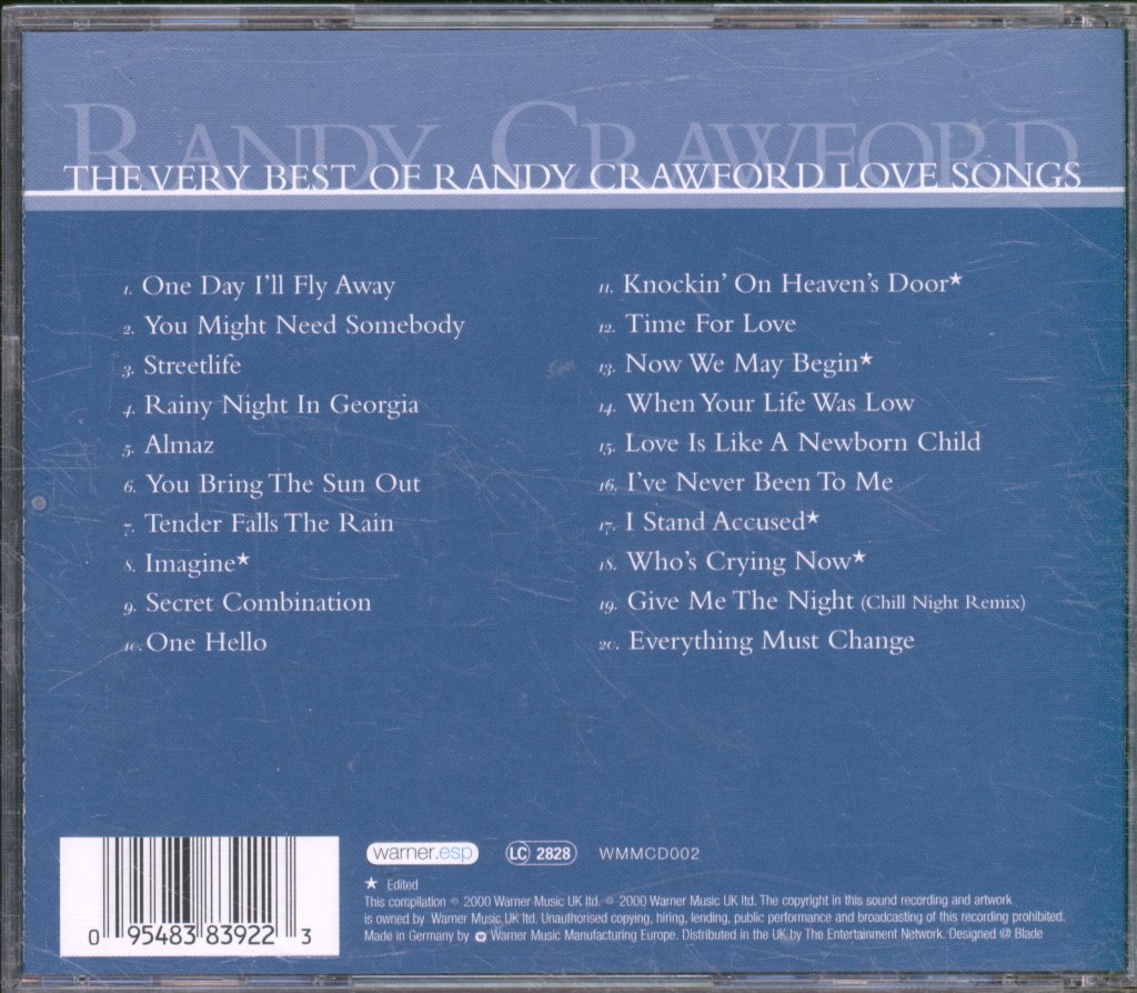 Randy Crawford - Very Best Of Randy Crawford Love Songs - Cd