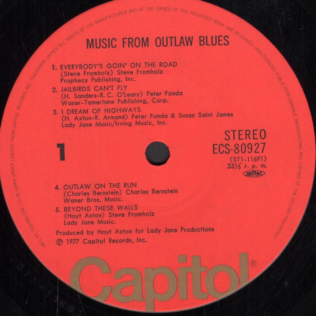 Music From Outlaw Blues - Music From - Lp