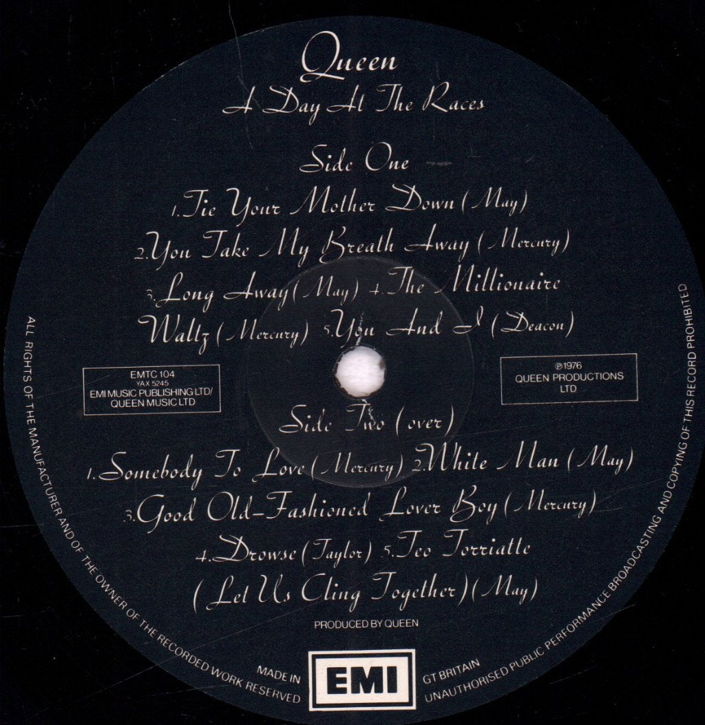 Queen - A Day At The Races - Lp