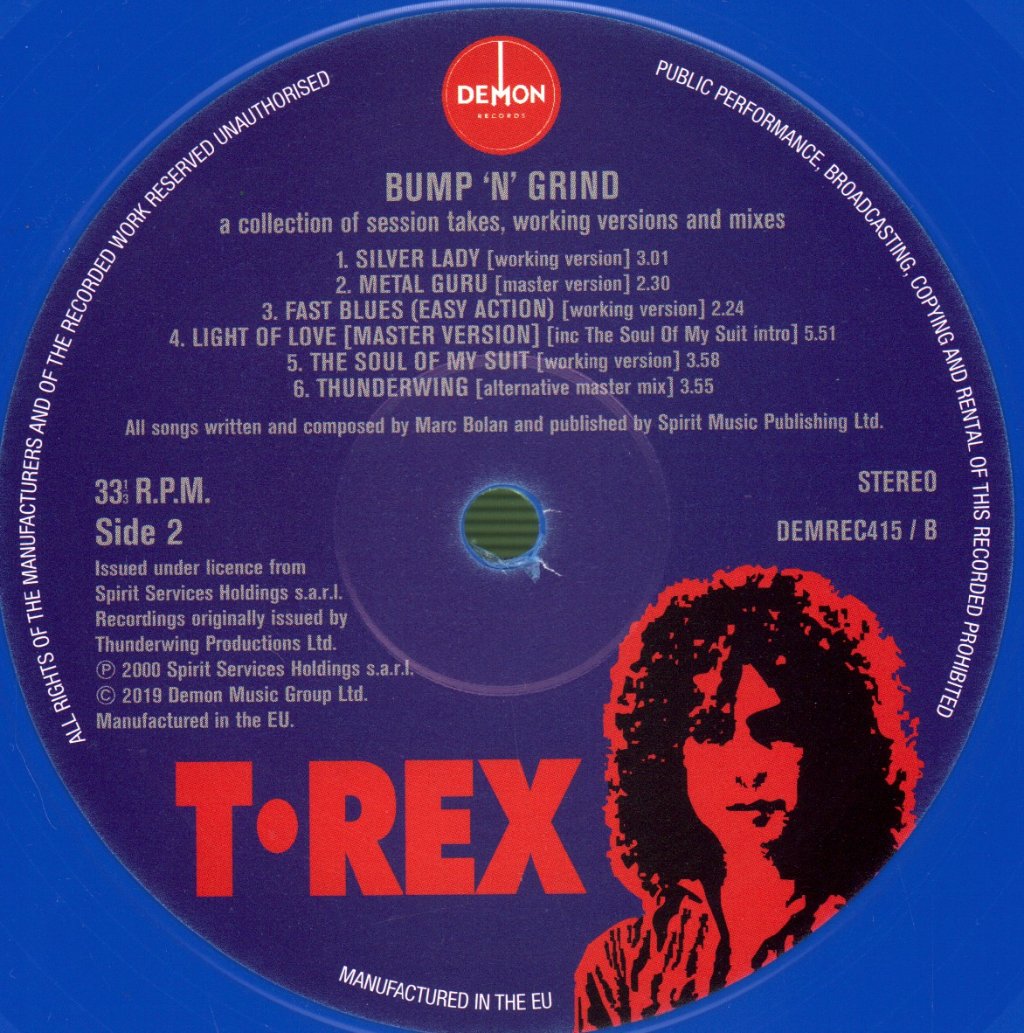 Marc Bolan And T Rex - Bump 'n' Grind - Lp