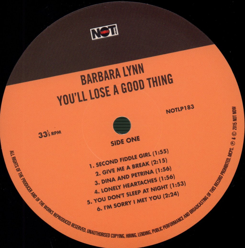 Barbara Lynn - You'll Lose A Good Thing - Lp