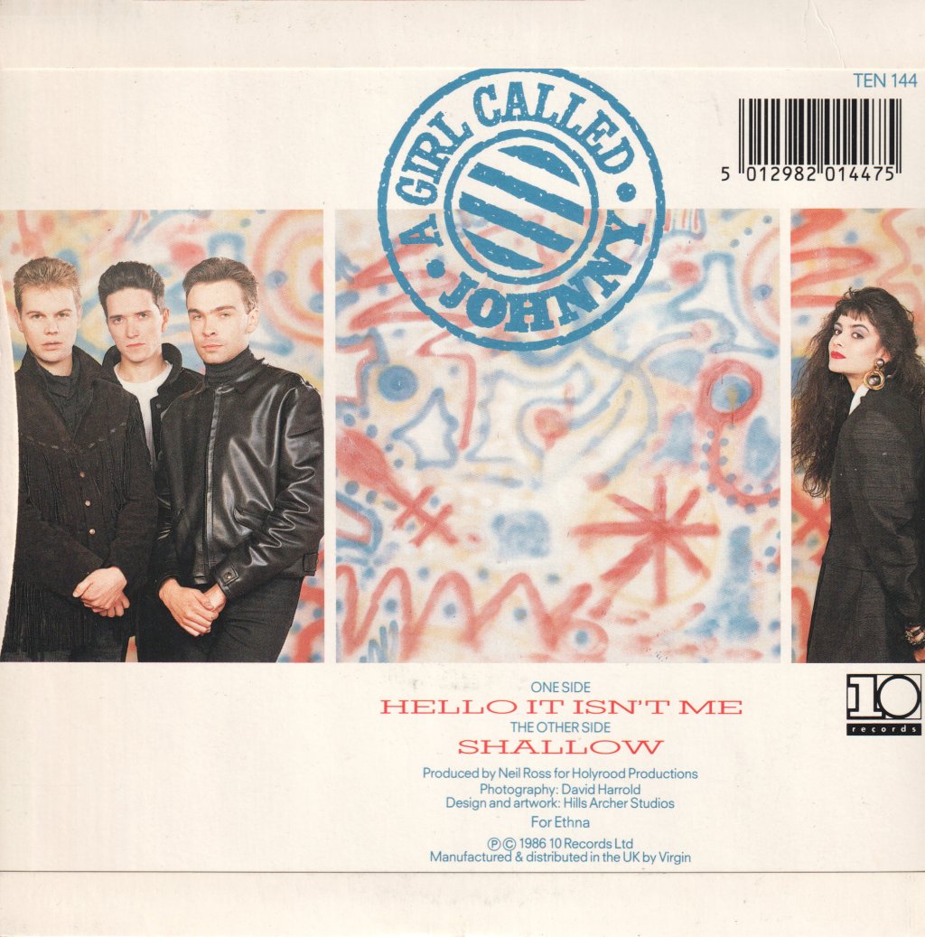 A Girl Called Johnny - Hello It Isn't Me - 7 Inch