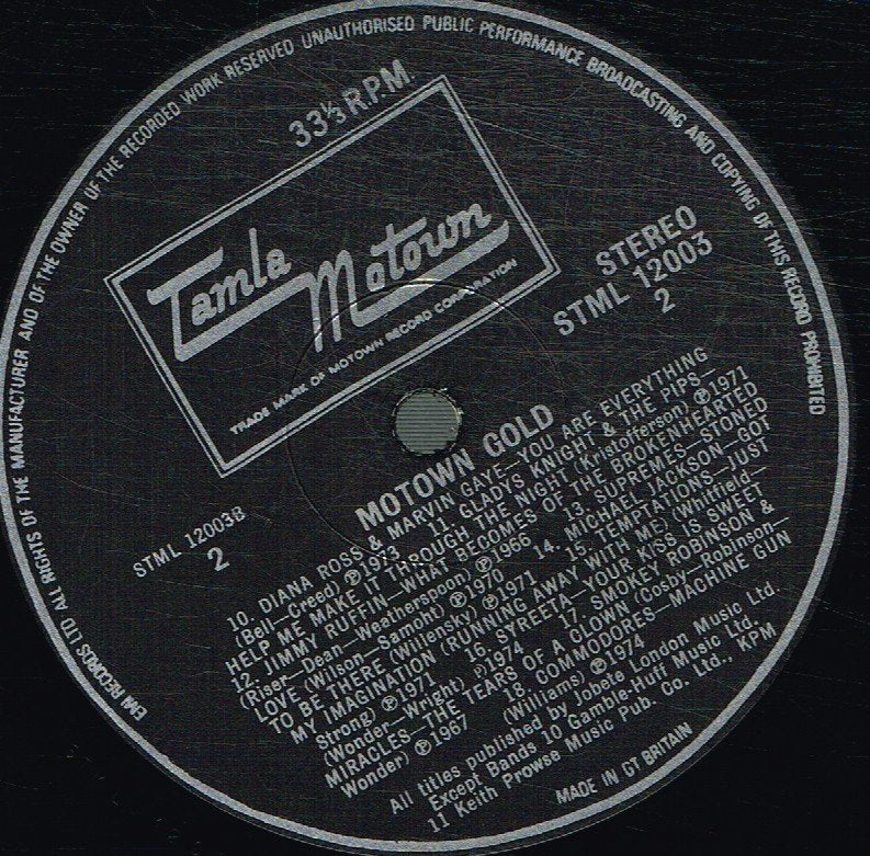Various Artists - Motown Gold - Lp
