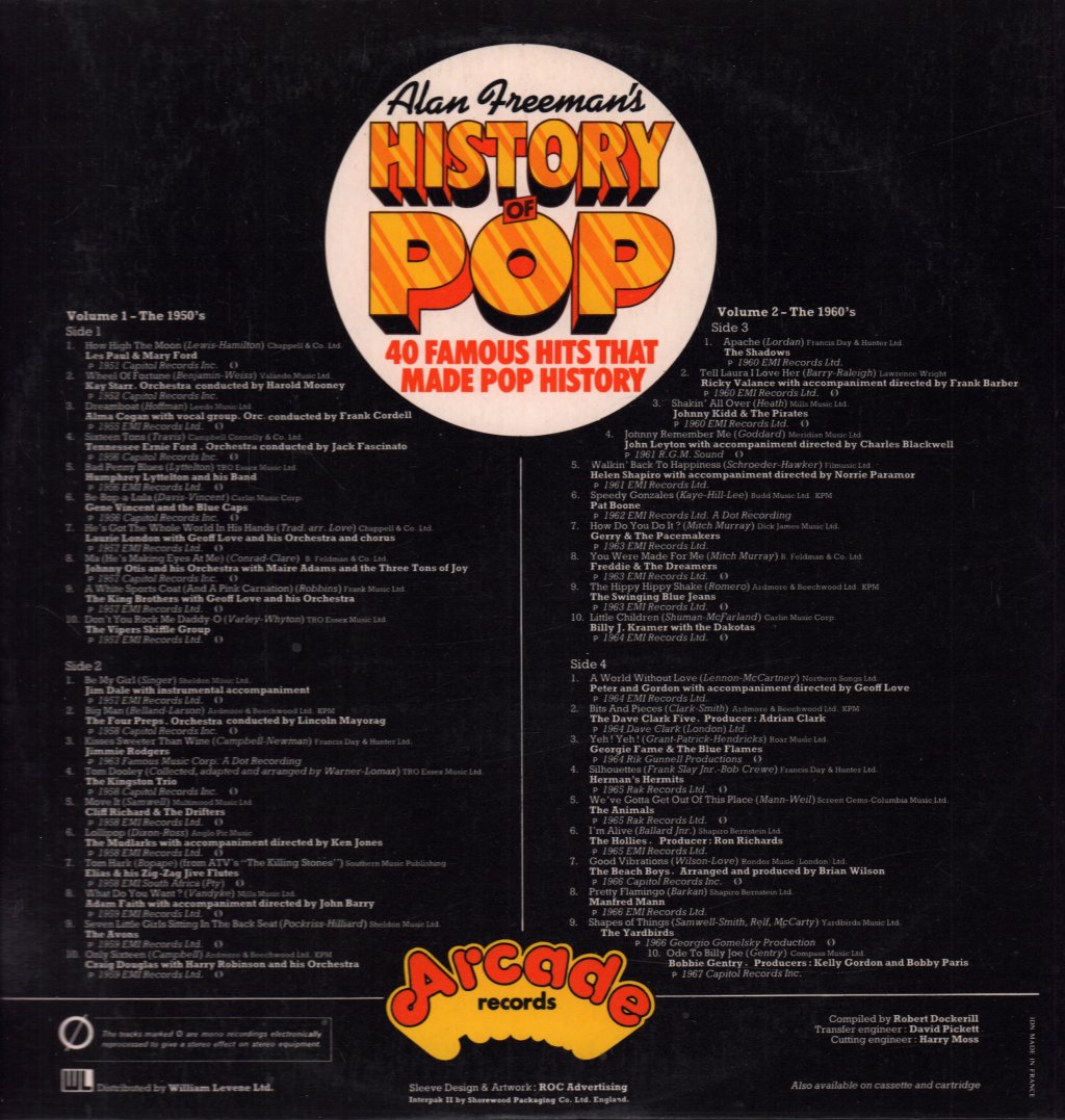 Various Artists - Alan Freeman's History Of Pop - Double Lp