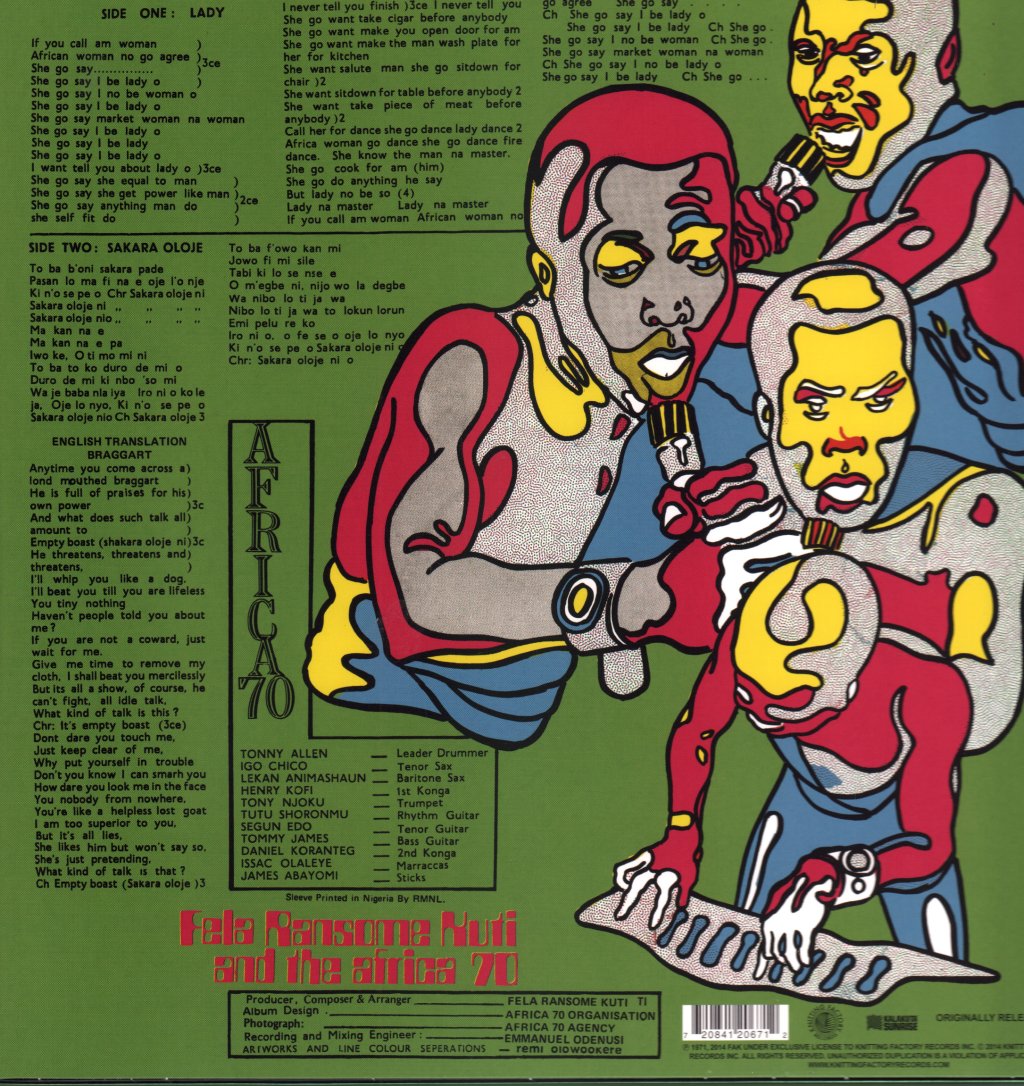 Fela Kuti & Africa 70 - Shakara - Lp