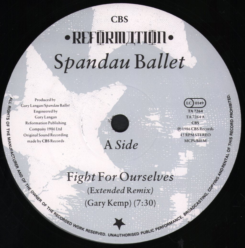 Spandau Ballet - Fight For Ourselves - 12 Inch