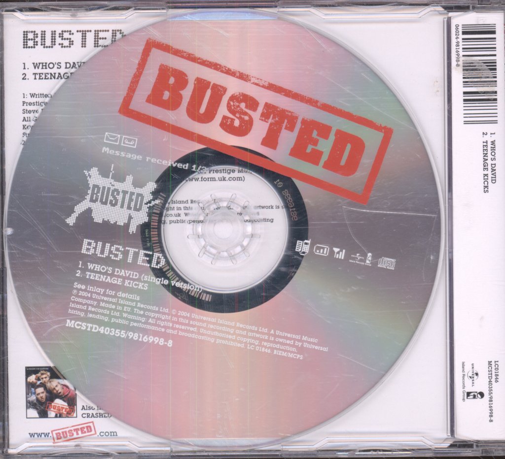 Busted - Who's David - Cd