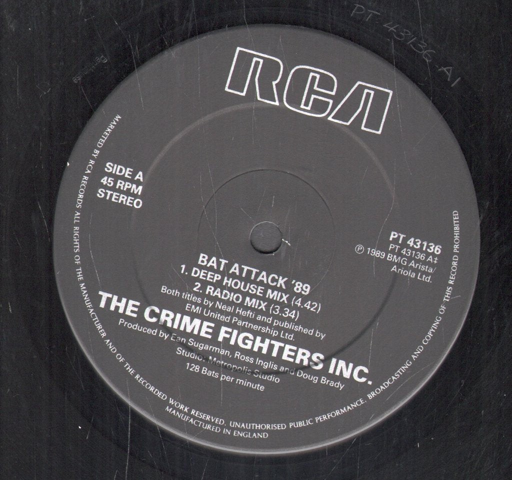 Crime Fighters Inc - Bat Attack '89 - 12 Inch