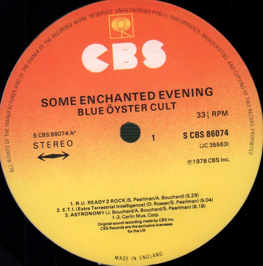 Blue Oyster Cult - Some Enchanted Evening - Lp