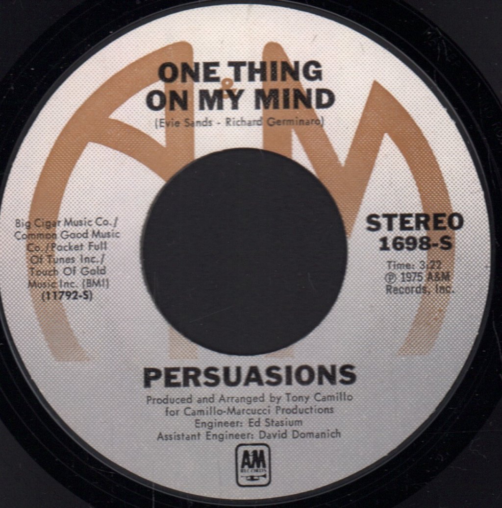 Persuasions - One Thing On My Mind / Darlin' - 7 Inch