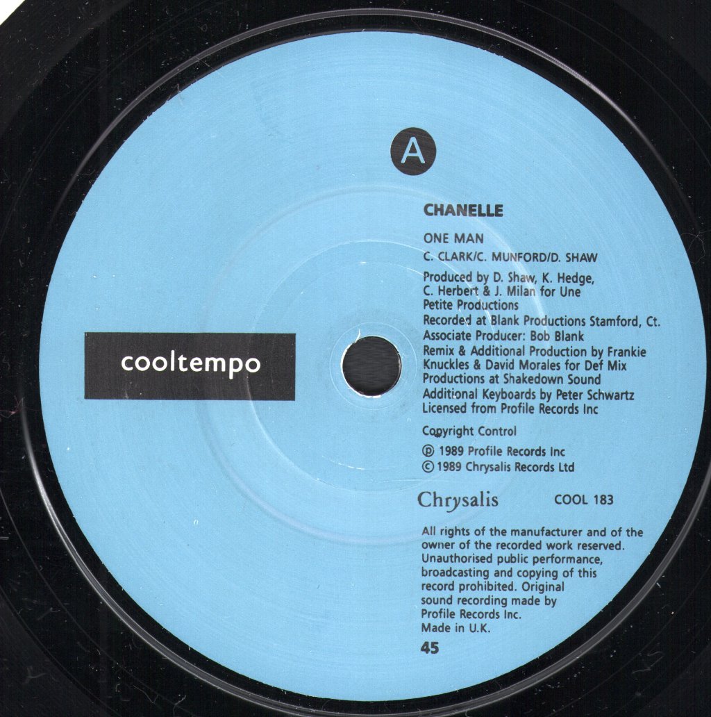 Chanelle - One Man - 7 Inch