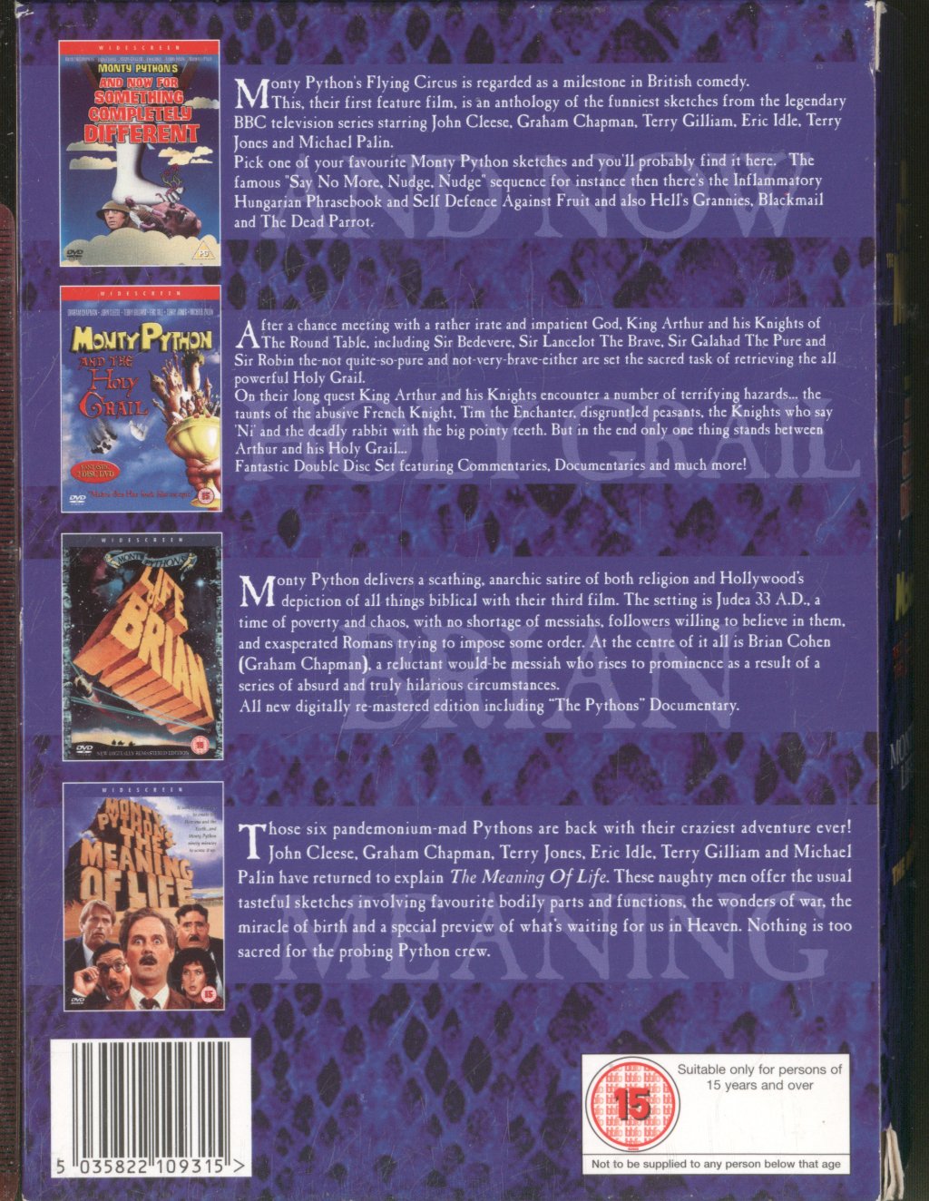 Various Artists - Monty Python The Movies - Dvd Set