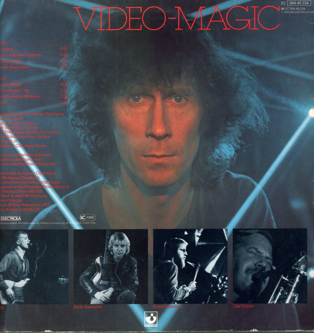 Eberhard Schoener - Video Magic - Lp