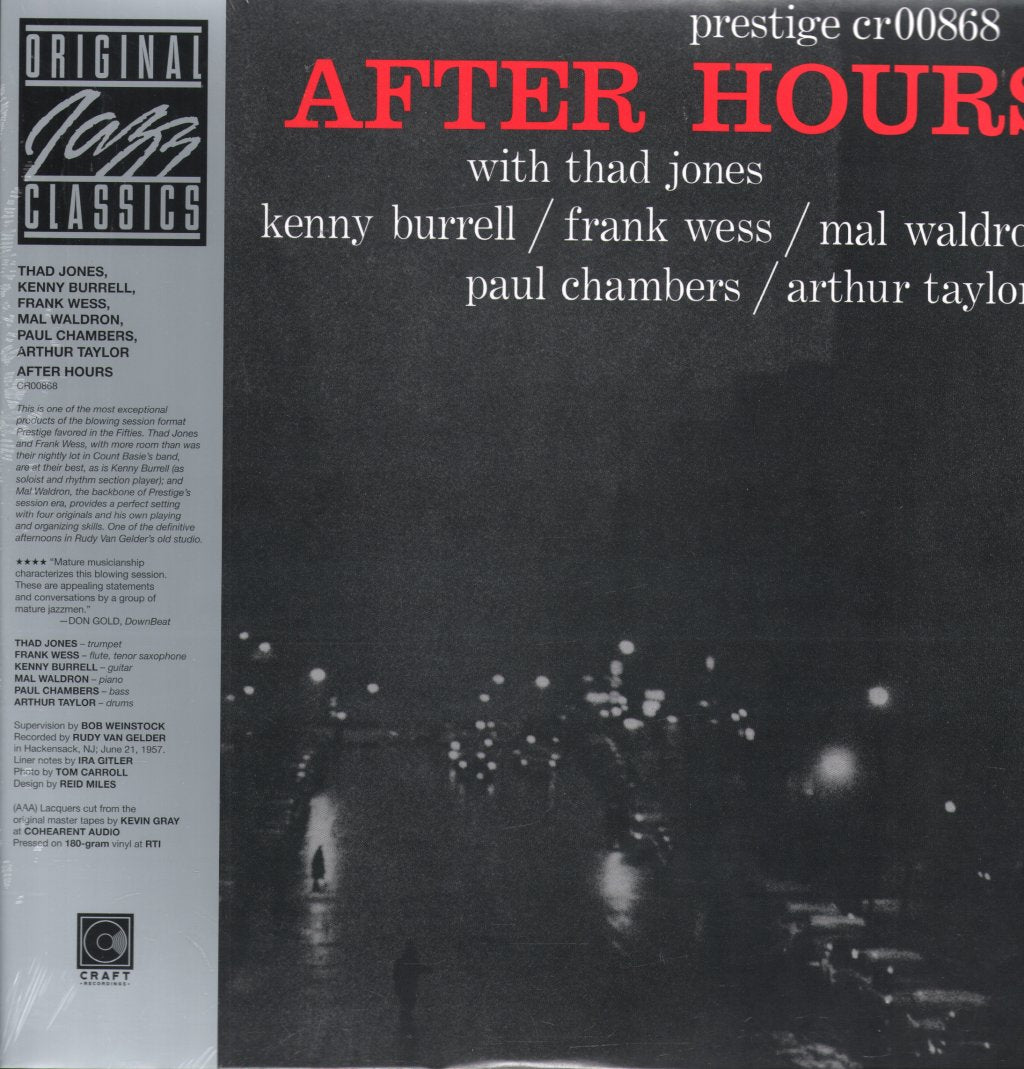 Thad Jones, Frank Wess, Kenny Burrell, Mal Waldron - After Hours - Lp