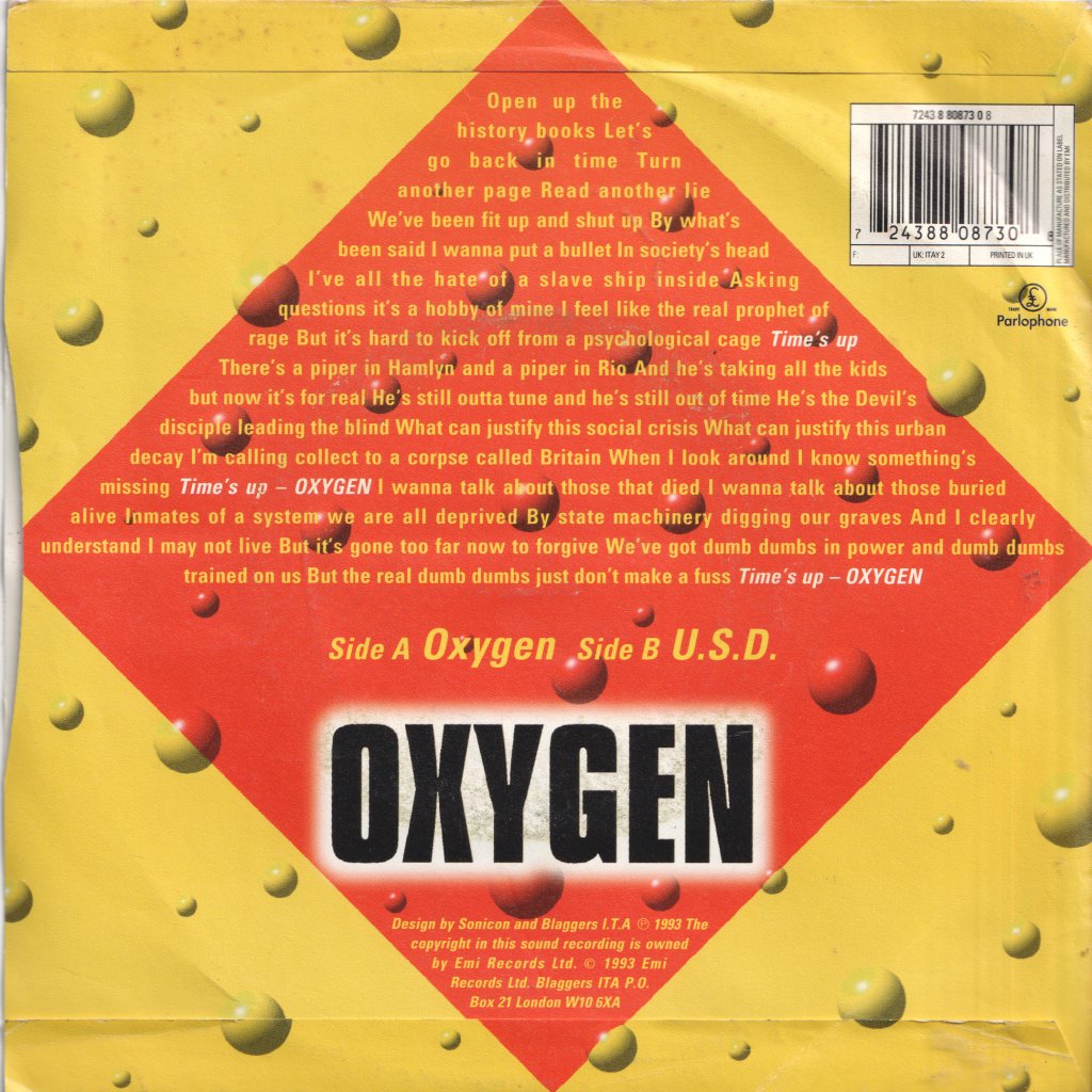 Blaggers Ita - Oxygen - 7 Inch