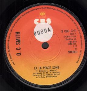 O.c.smith - La La Peace Song - 7 Inch