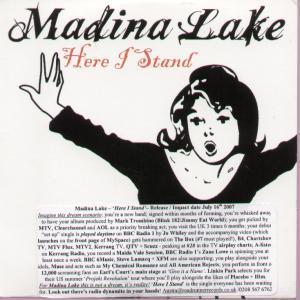 Madina Lake - Here I Stand - Cd