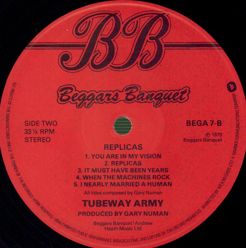 Tubeway Army - Replicas - Lp