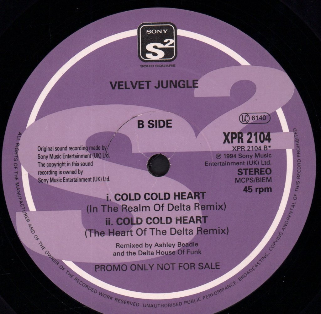 Velvet Jungle - Cold Cold Heart - 12 Inch