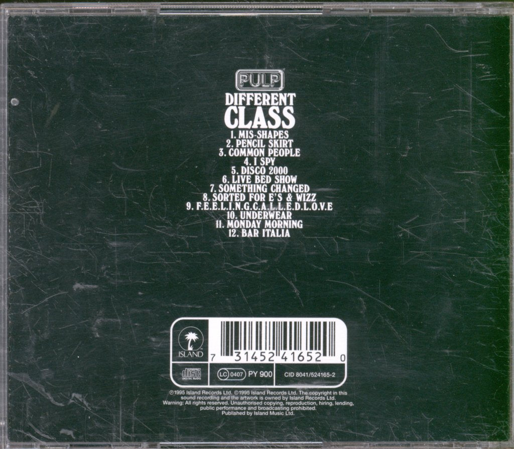 Pulp - Different Class - Cd