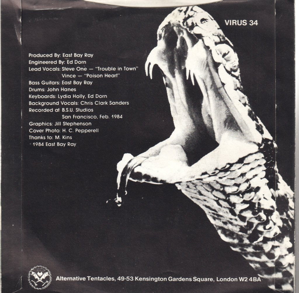East Bay Ray - Trouble In Town - 7 Inch