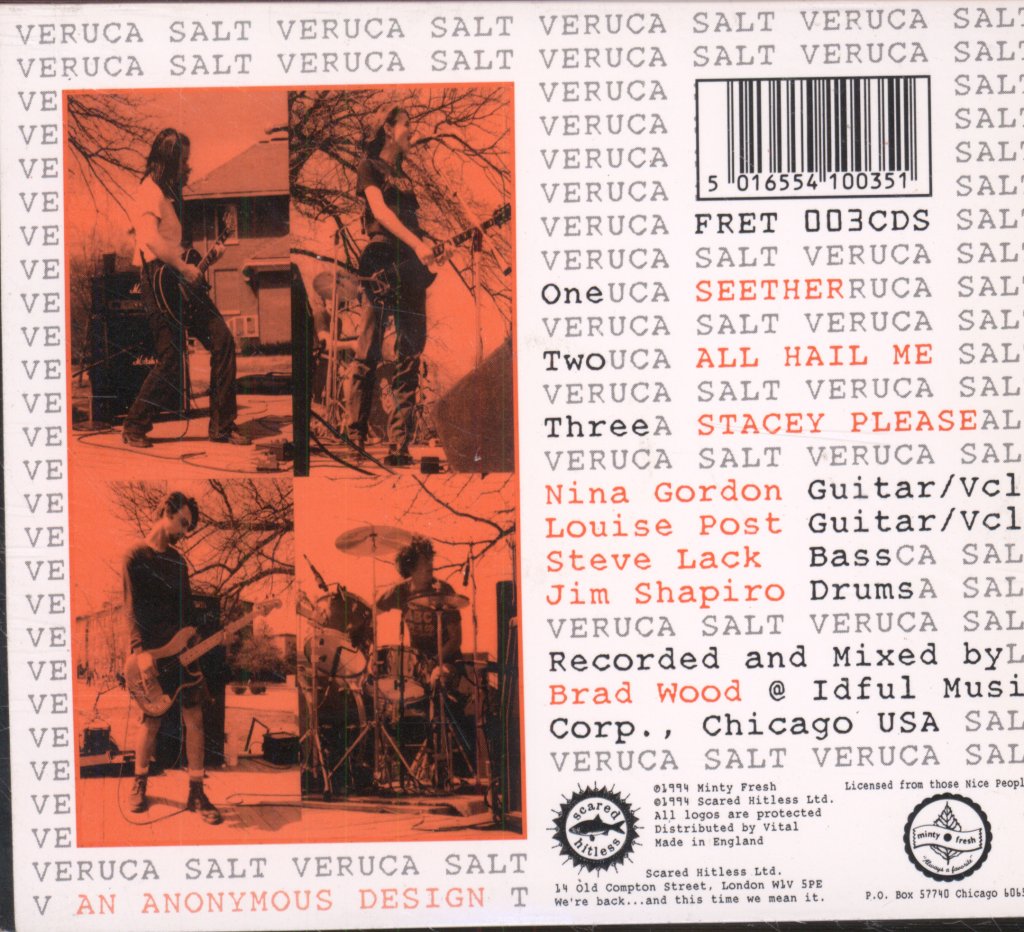 Veruca Salt - Seether c/w All Hail Me - Cd