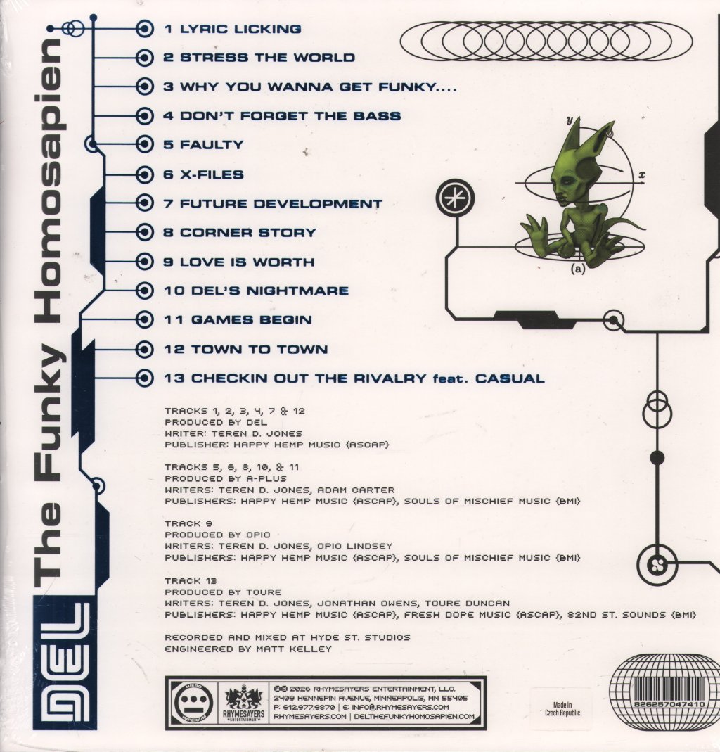 Del The Funky Homosapien - Future Development - Double Lp