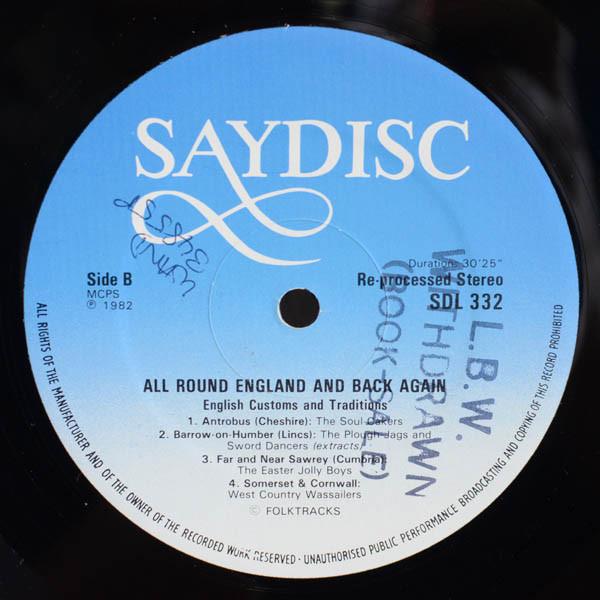Various Artists - All Round England & Back Again English Customs And Traditions - Lp