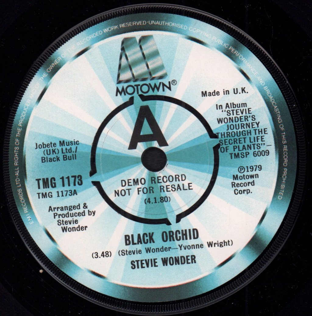 Stevie Wonder - Black Orchid - 7 Inch