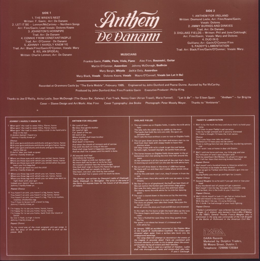 De Dannan - Anthem - Lp